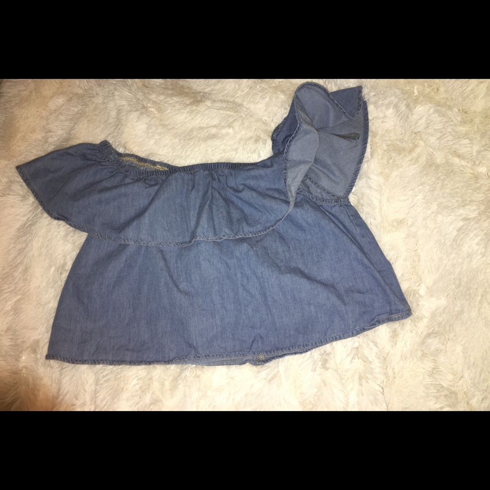 Jean crop top